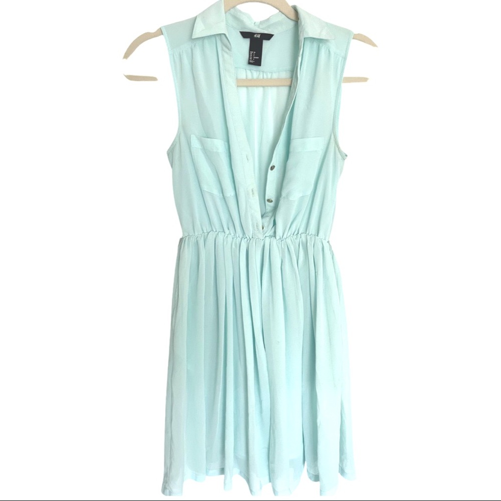 H&M aqua blue dress | Size 4